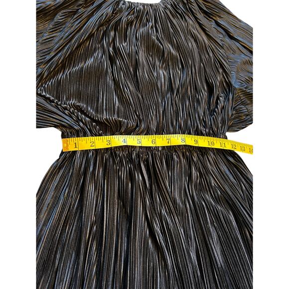 Black Pleated Atlein Collective Dress - Size S - Picture 7 of 11